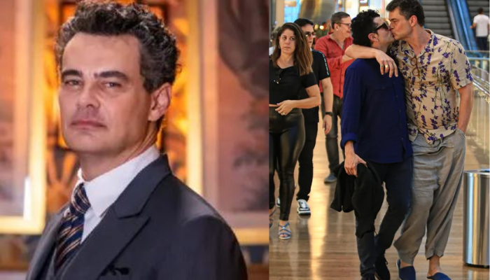 Carmo Dalla Vecchia, ator da Globo, foi flagrado aos beijos com outro homem em um shopping no Rio de Janeiro